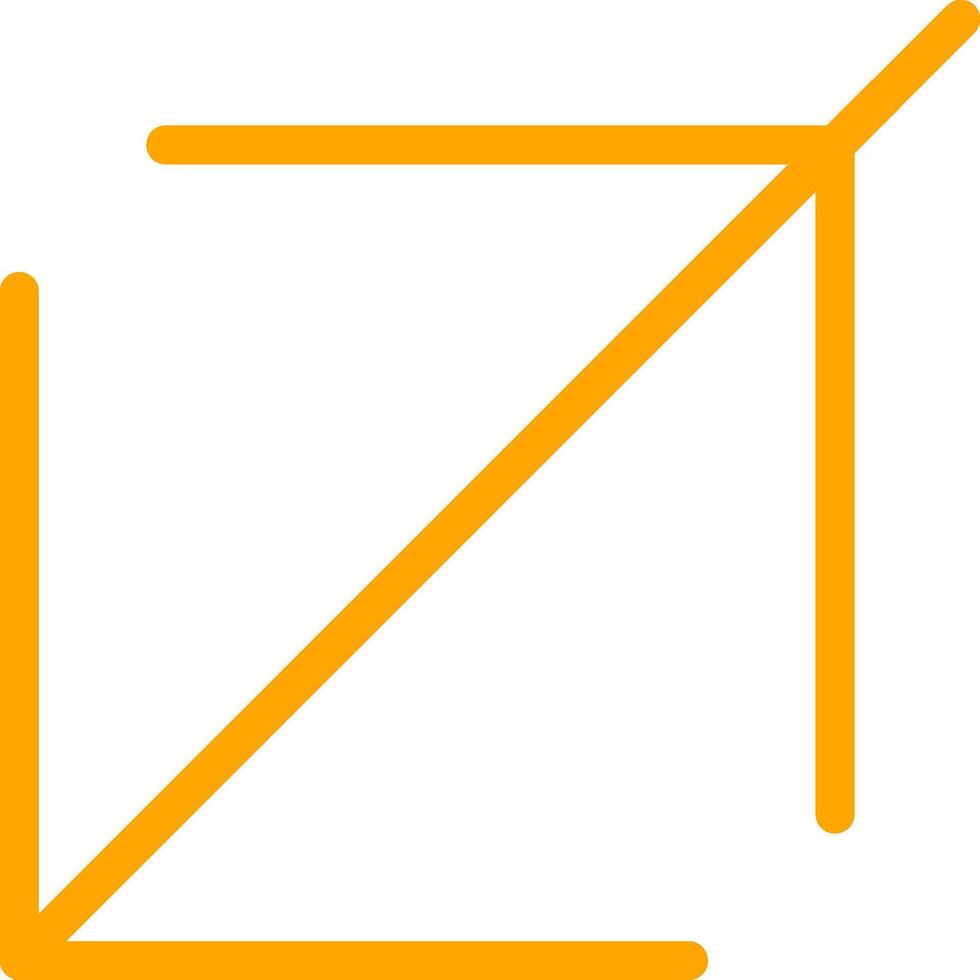 Crop Orange Filled Icon vector