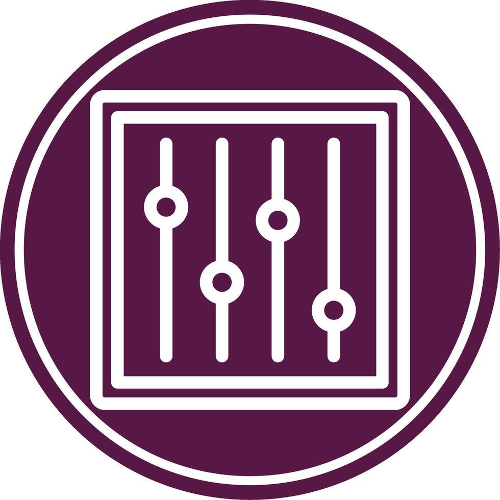 Adjustment Line Circle Icon vector