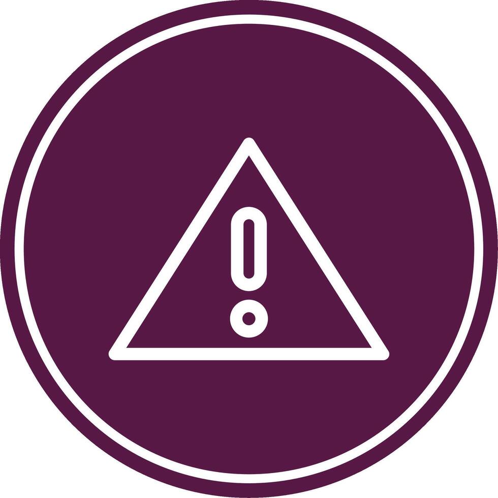 Faild Line Circle Icon vector