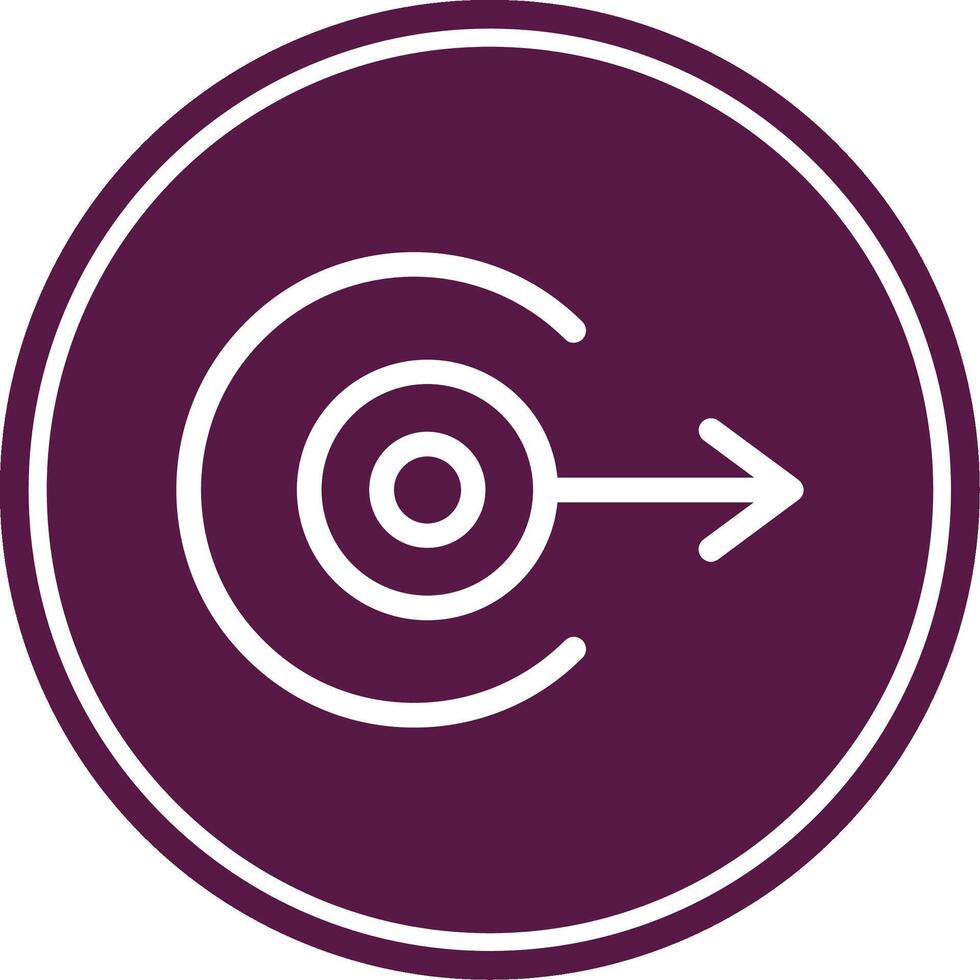 Right Arrow Line Circle Icon vector