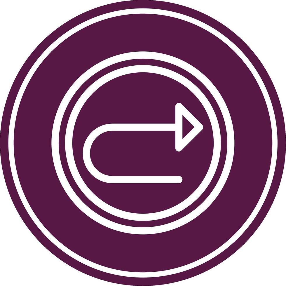 Right Arrow Line Circle Icon vector