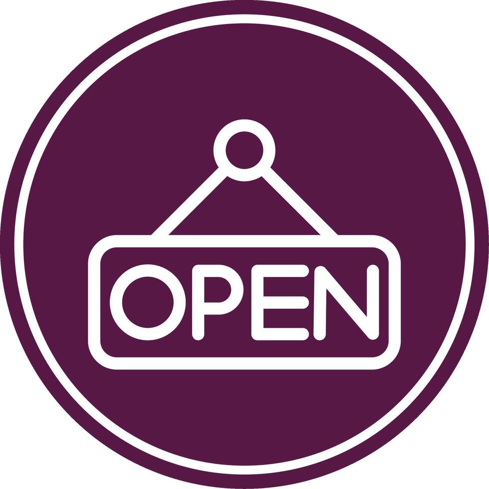 Open Line Circle Icon vector