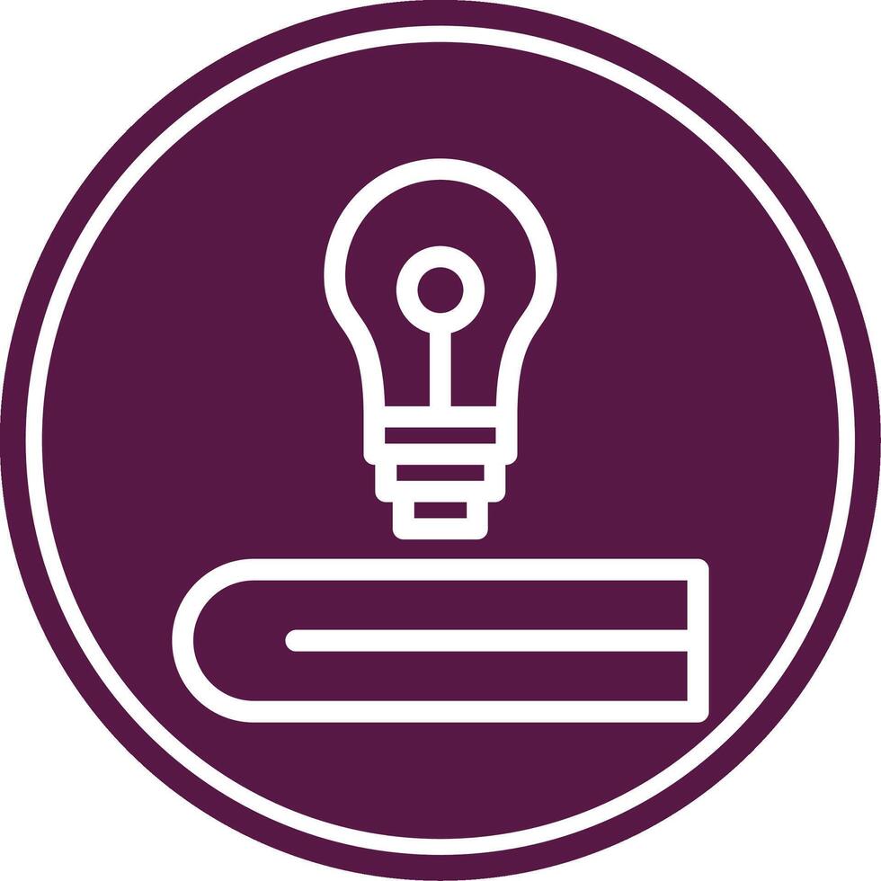 Knowledge Line Circle Icon vector