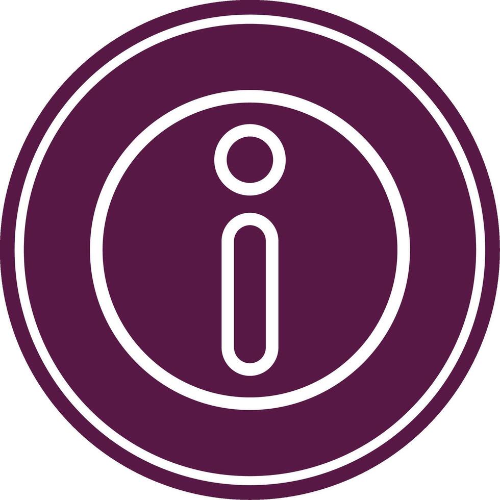 Info Line Circle Icon vector
