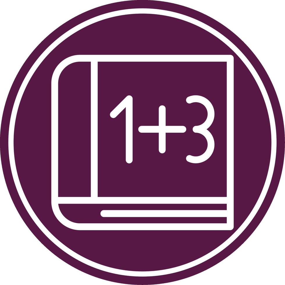 Maths Line Circle Icon vector