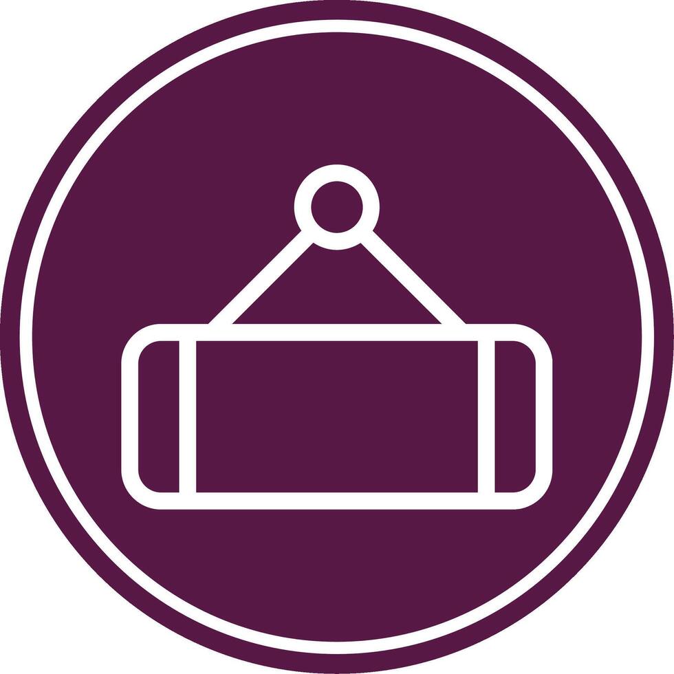 Tag Line Circle Icon vector