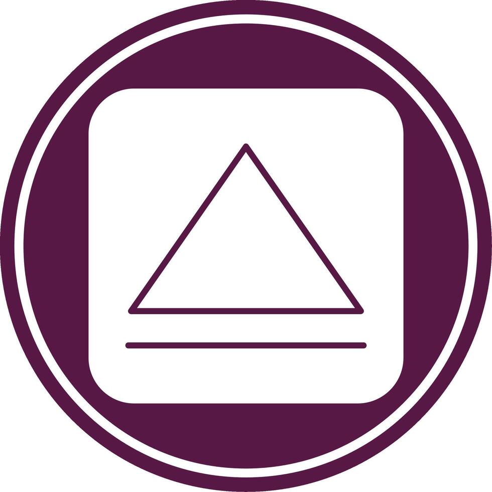 Eject Glyph Circle Icon vector