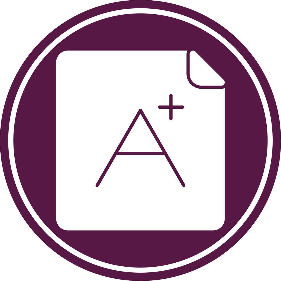 Grade Glyph Circle Icon vector