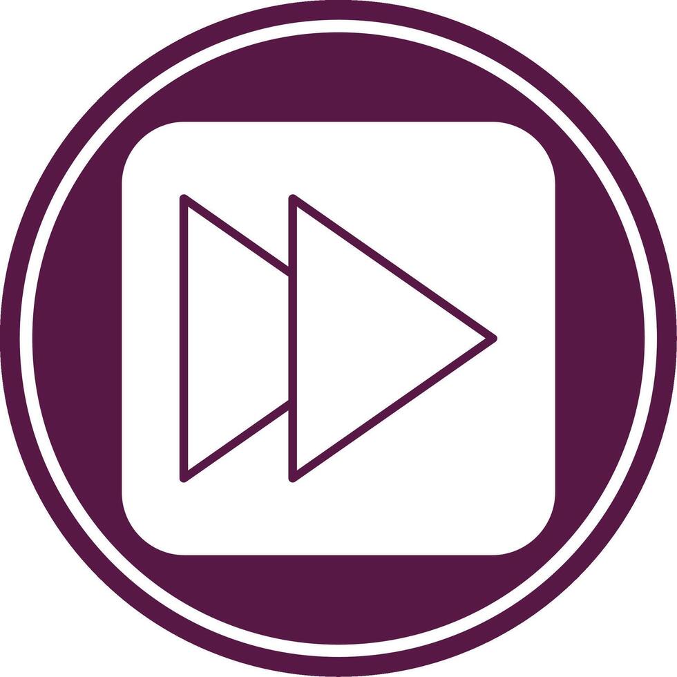 Fast Glyph Circle Icon vector