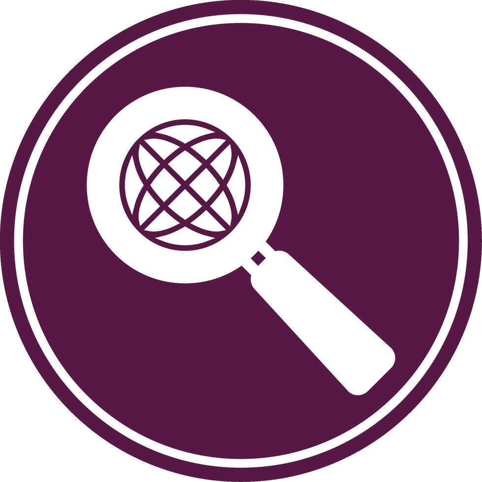 Discovery Glyph Circle Icon vector