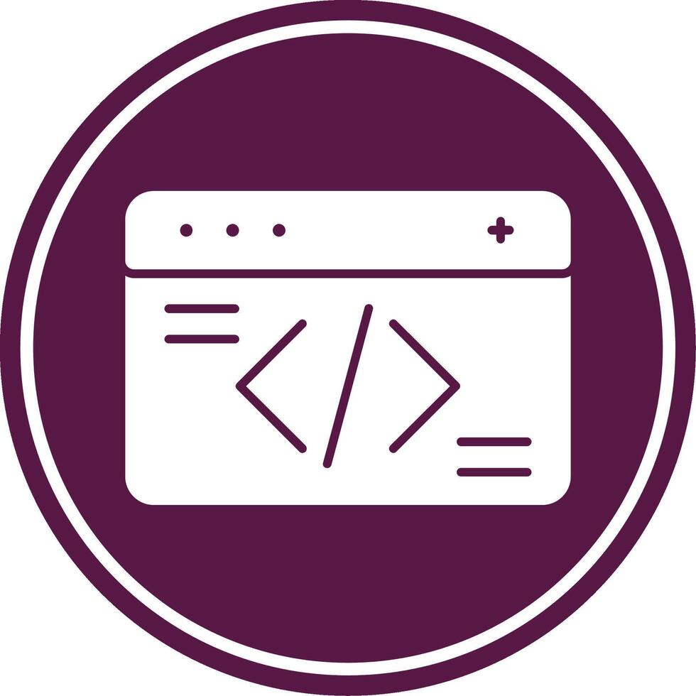 Coding Glyph Circle Icon 51874704 Vector Art at Vecteezy