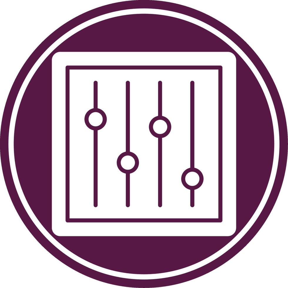 Adjustment Glyph Circle Icon vector