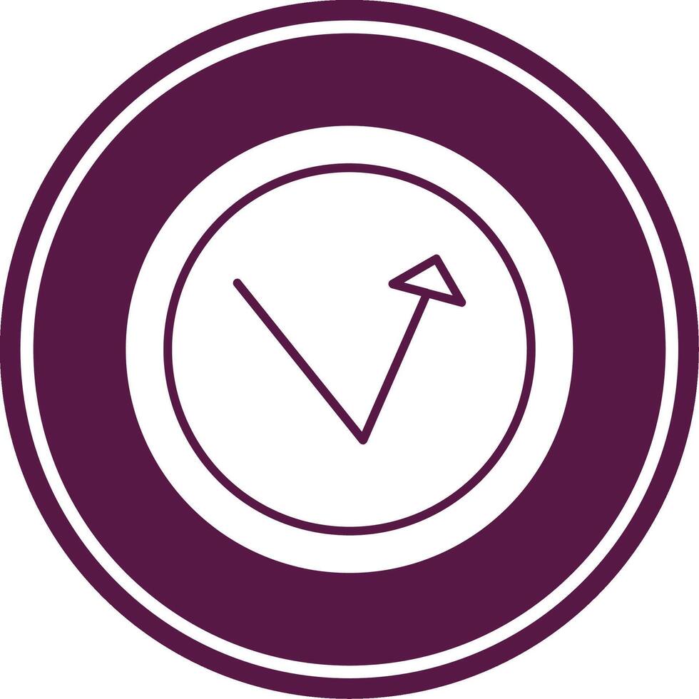 Bounce Glyph Circle Icon vector