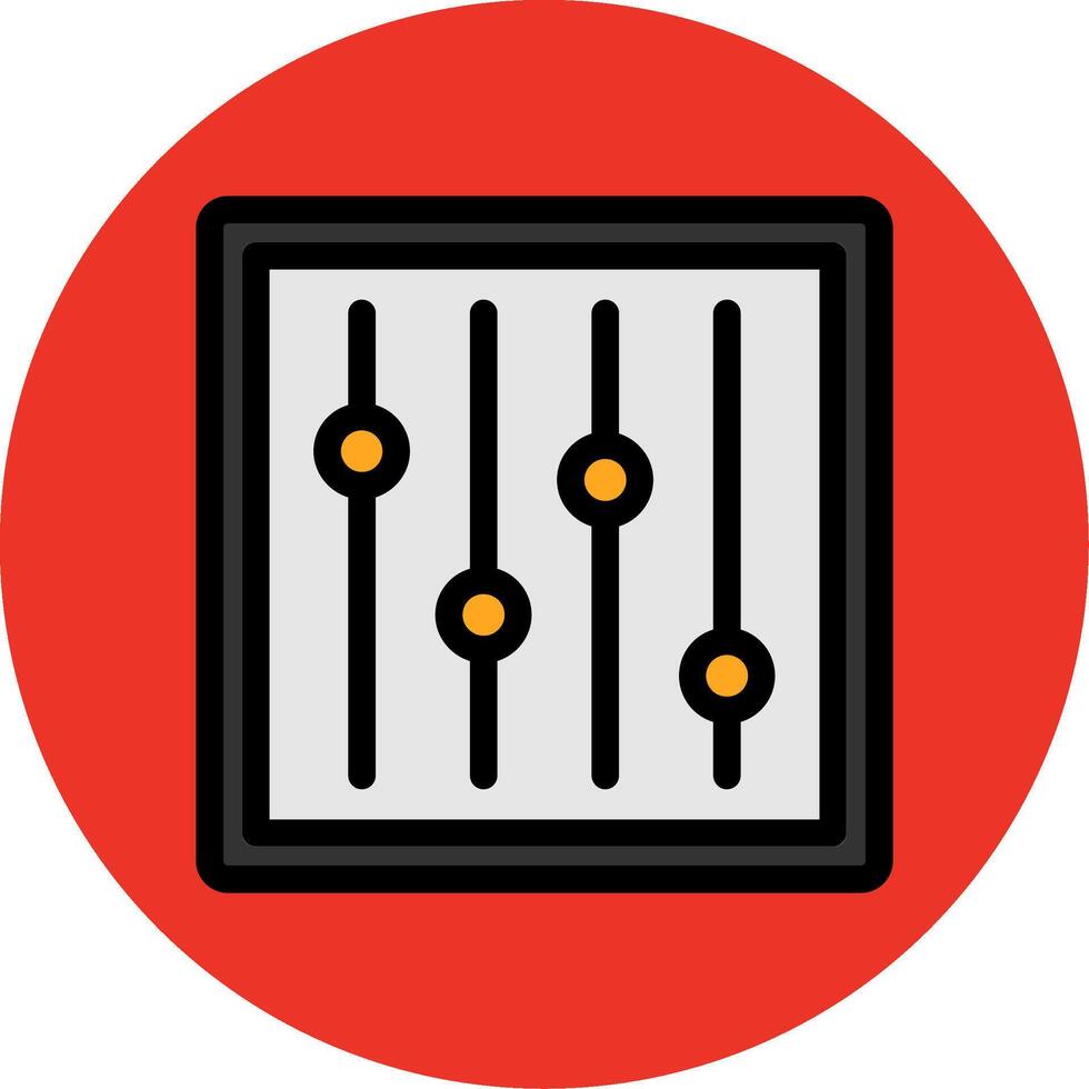 Adjustment Filled Multi Circle Icon vector