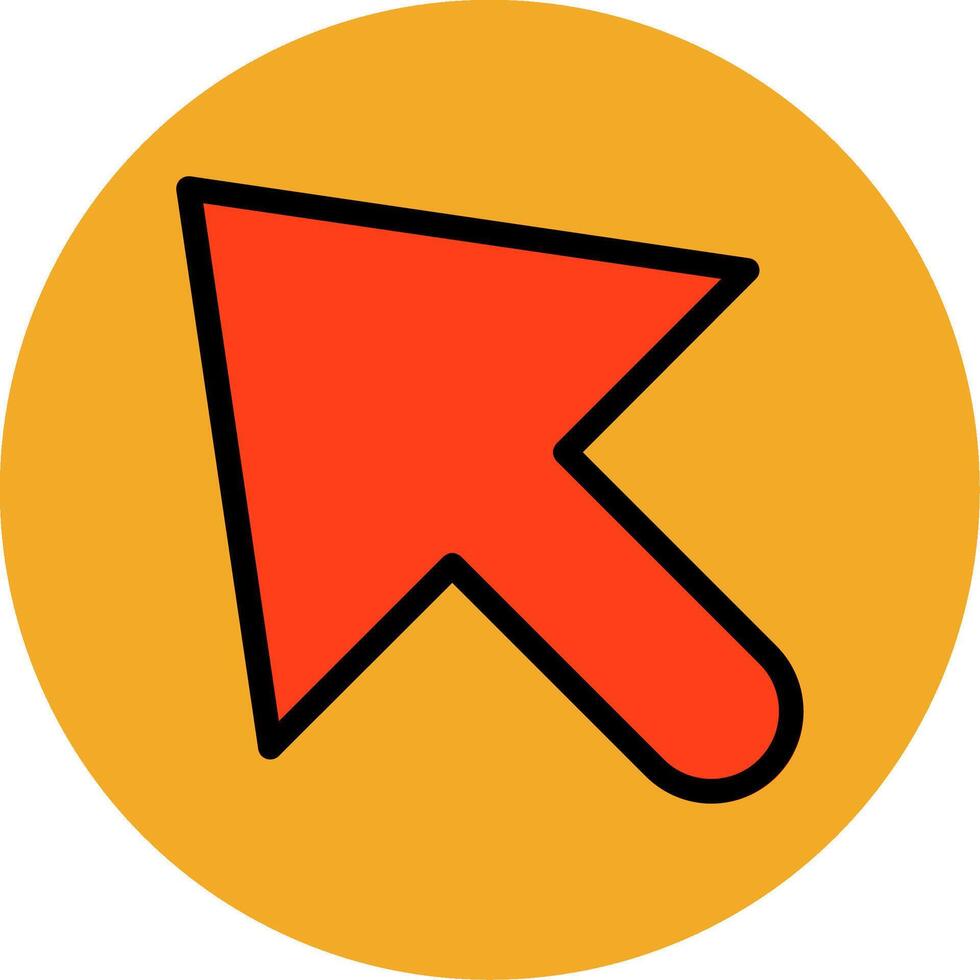 Mouse Cursor Filled Multi Circle Icon vector