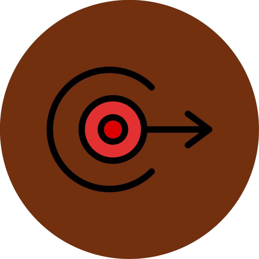 Right Arrow Filled Multi Circle Icon vector