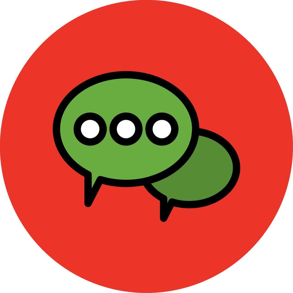 Chat Filled Multi Circle Icon vector