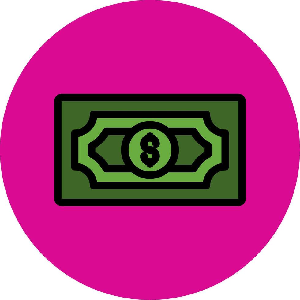 Dollar Filled Multi Circle Icon vector