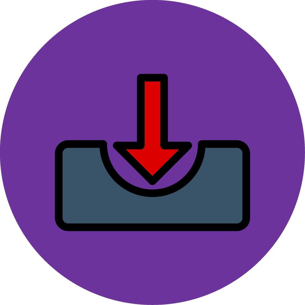 Box Office Filled Multi Circle Icon vector