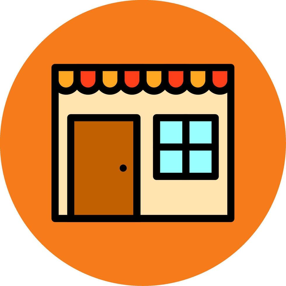Shop Filled Multi Circle Icon vector