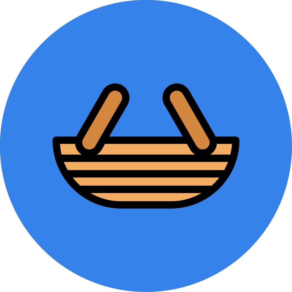 Basket Filled Multi Circle Icon vector