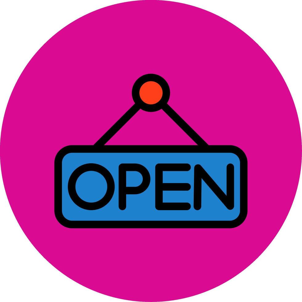 Open Filled Multi Circle Icon vector