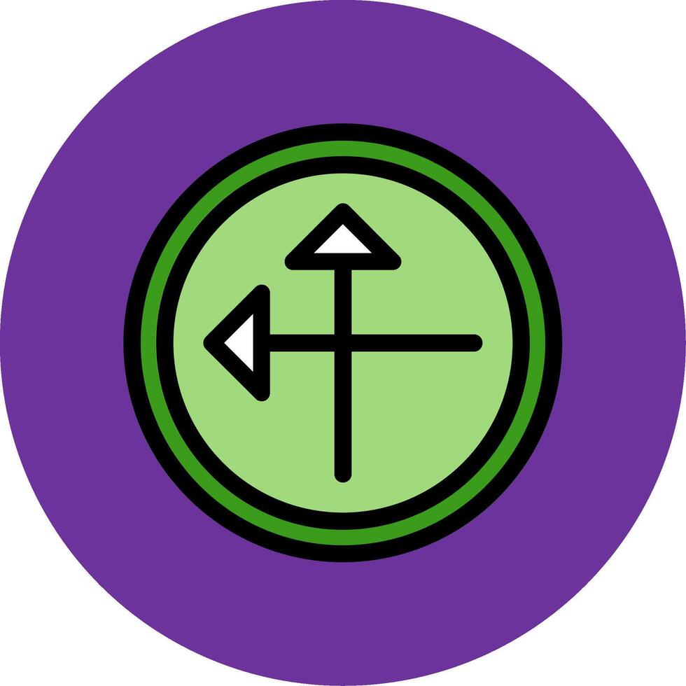 Intersect Filled Multi Circle Icon vector