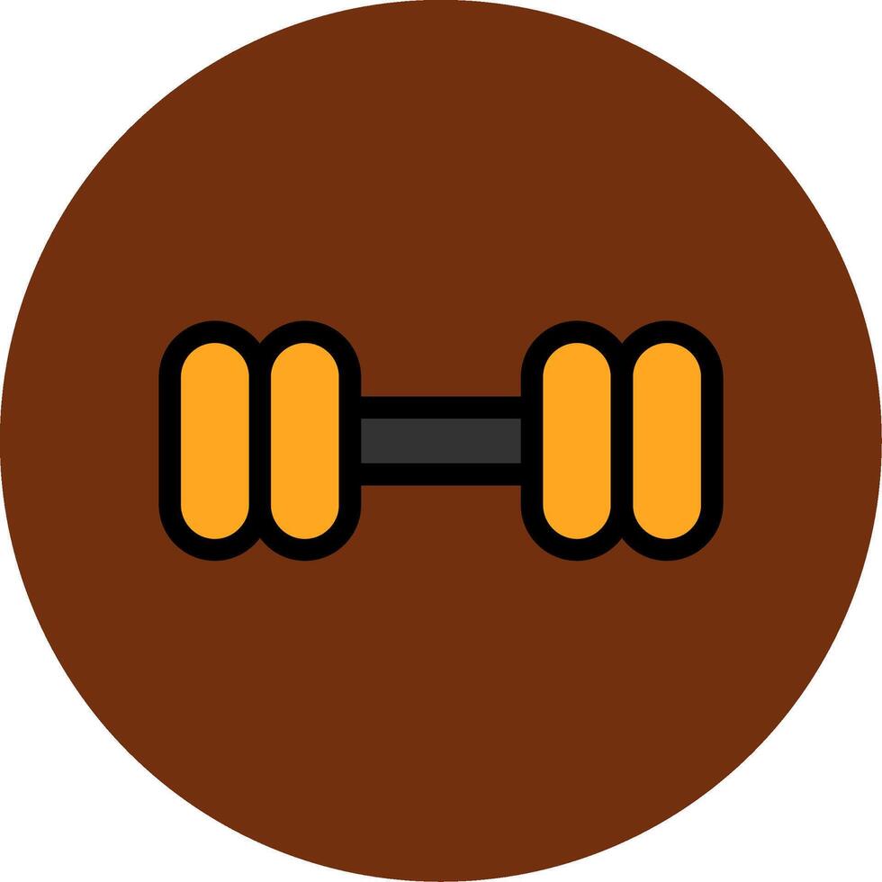 Dumbbell Filled Multi Circle Icon vector