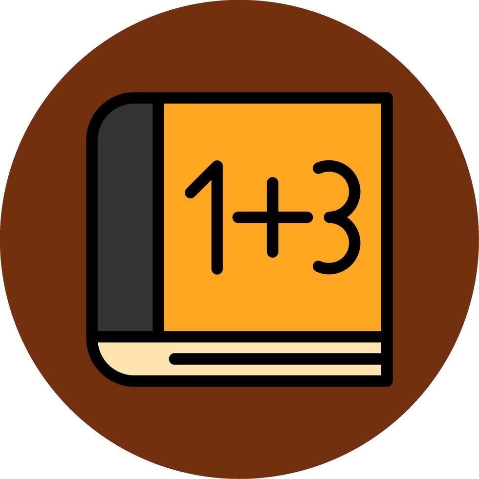 Maths Filled Multi Circle Icon vector