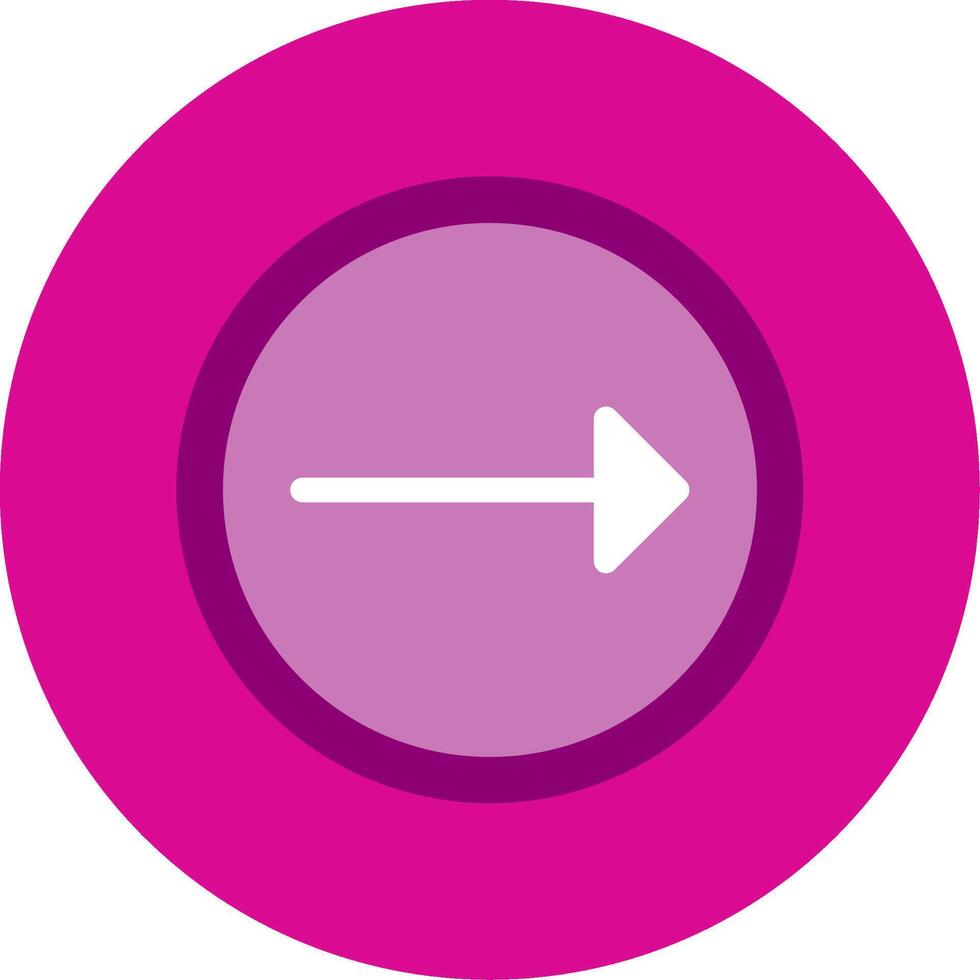 Right Flat Multi Circle Icon vector