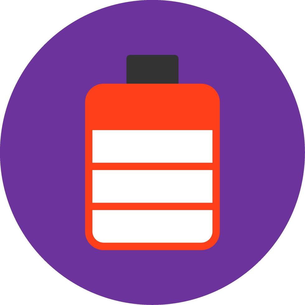 Battery Flat Multi Circle Icon vector