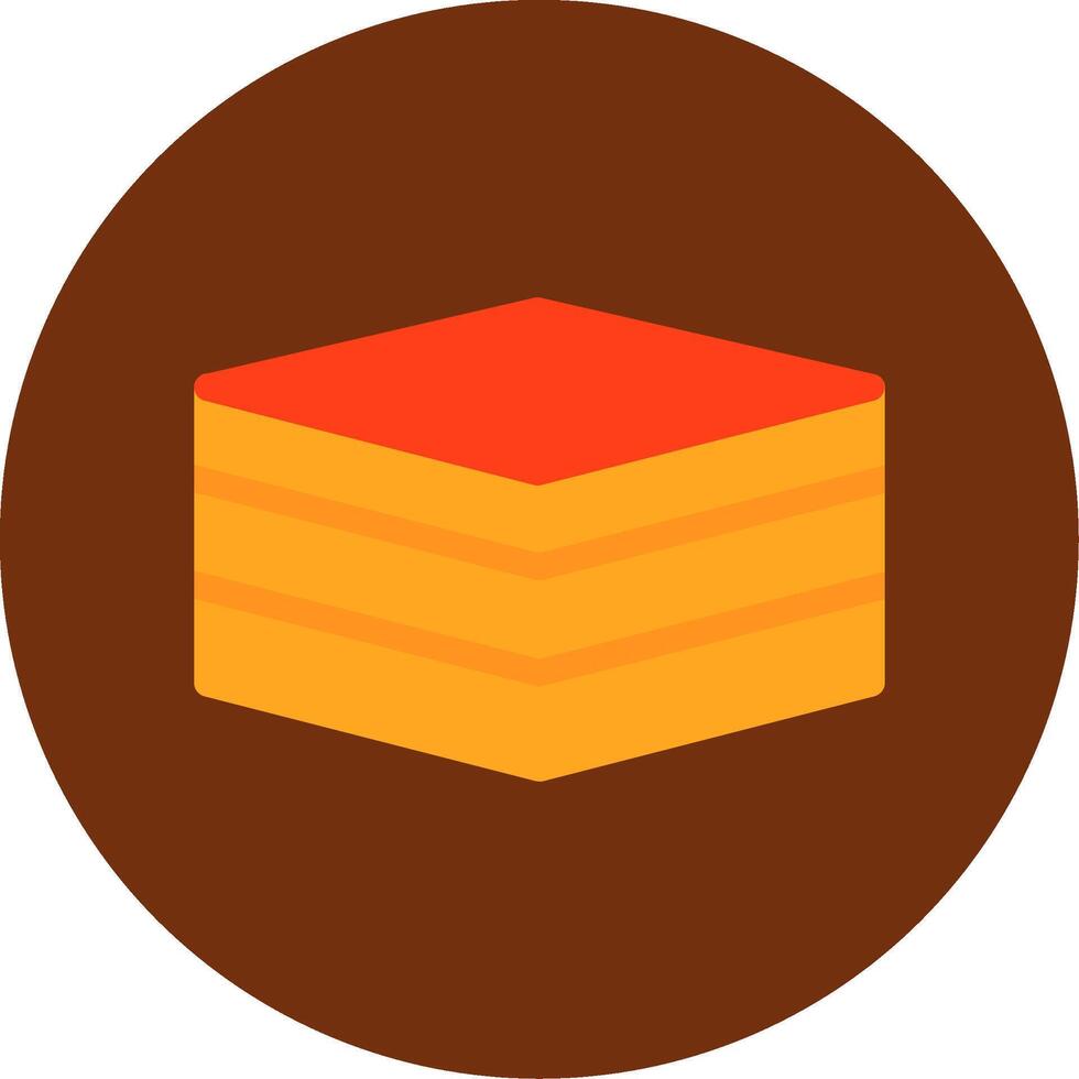 Parcel Flat Multi Circle Icon vector