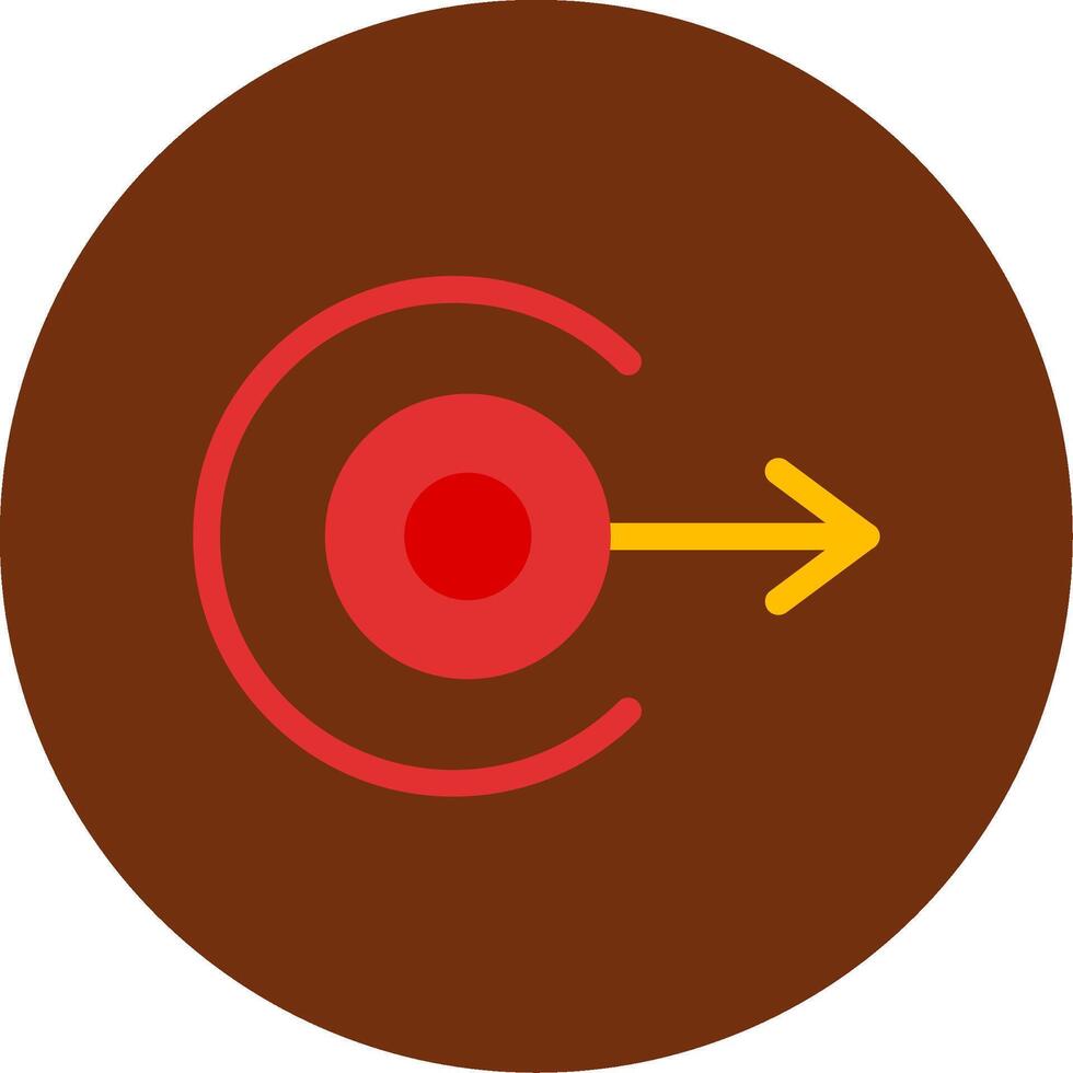 Right Arrow Flat Multi Circle Icon vector