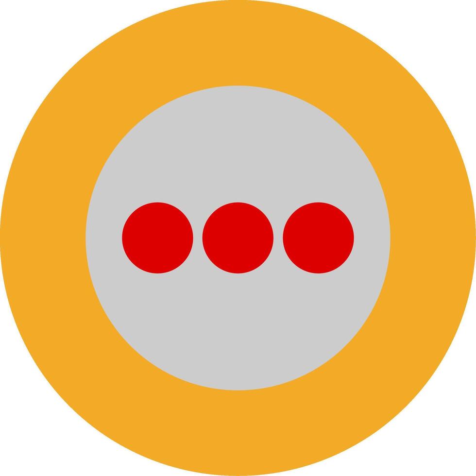 Menu Flat Multi Circle Icon vector