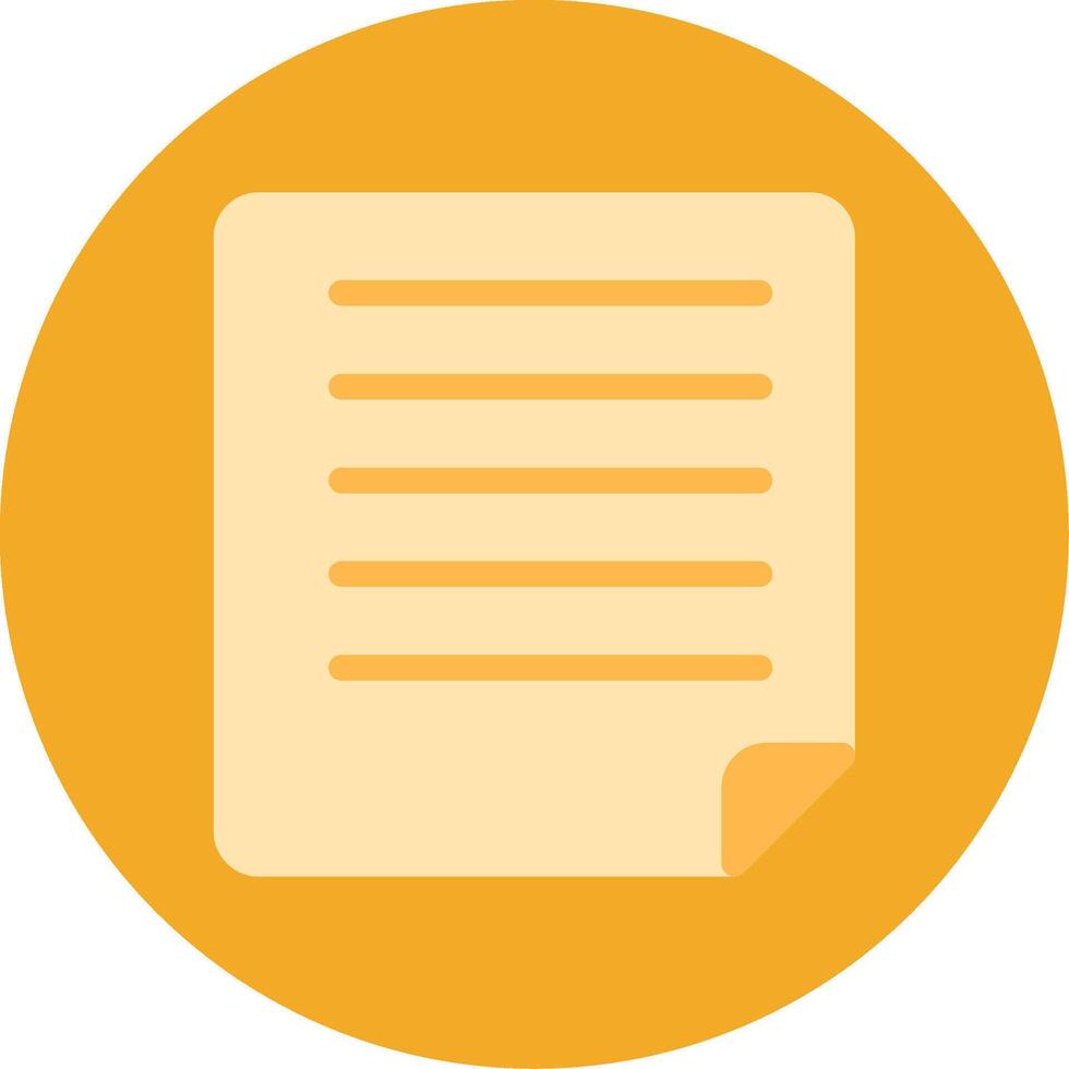 Document Flat Multi Circle Icon vector
