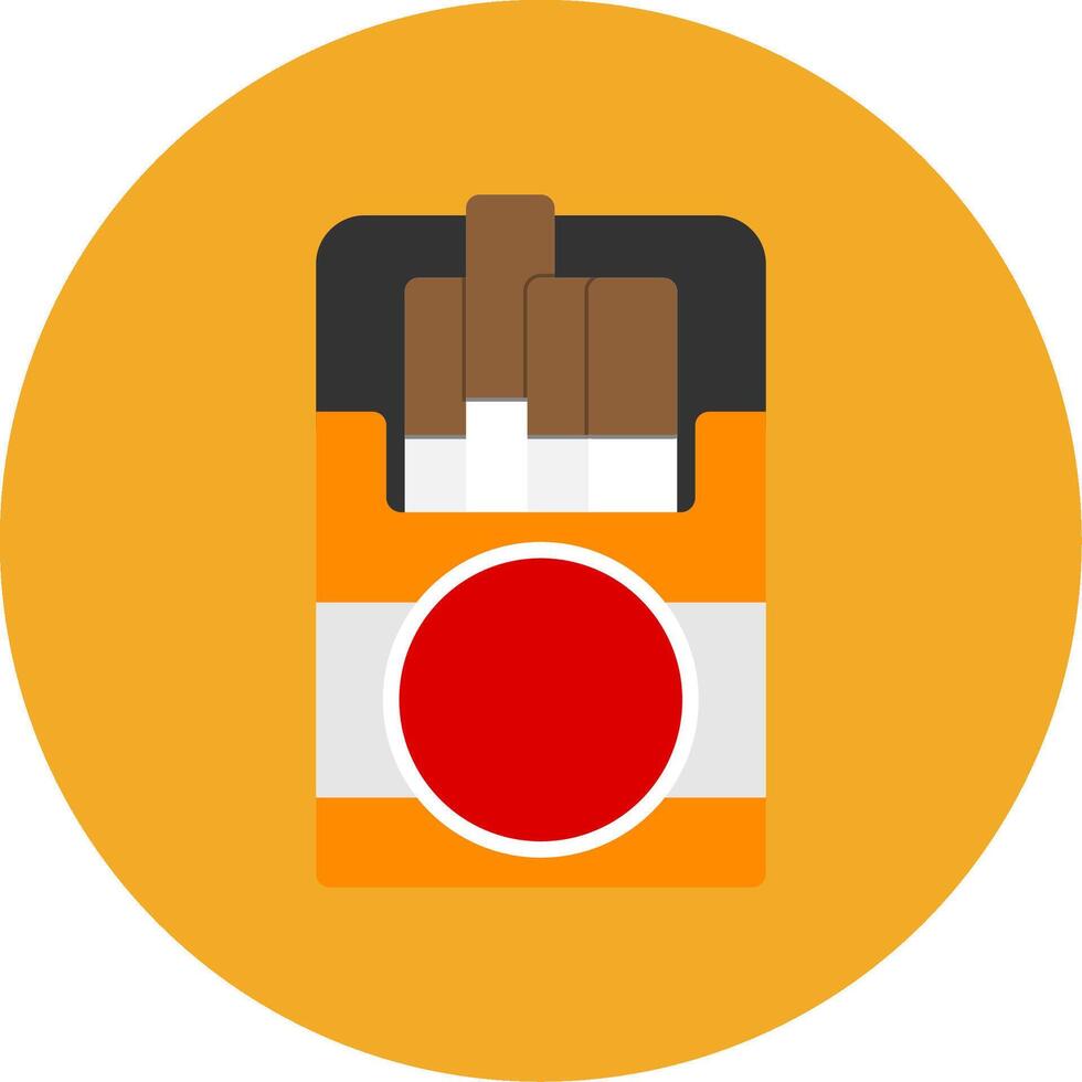 Tobacco Flat Multi Circle Icon vector