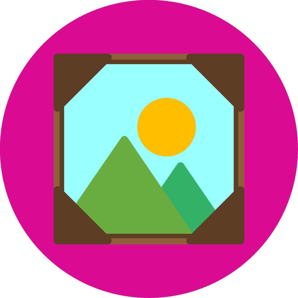 Frame Flat Multi Circle Icon vector