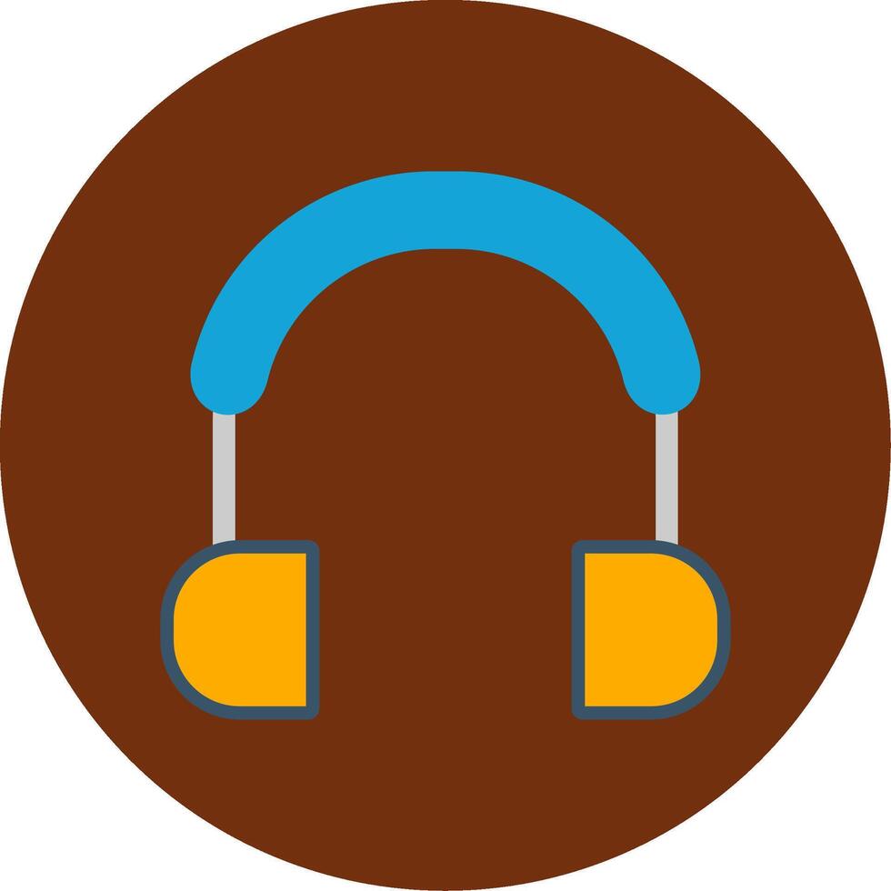 Handset Flat Multi Circle Icon vector