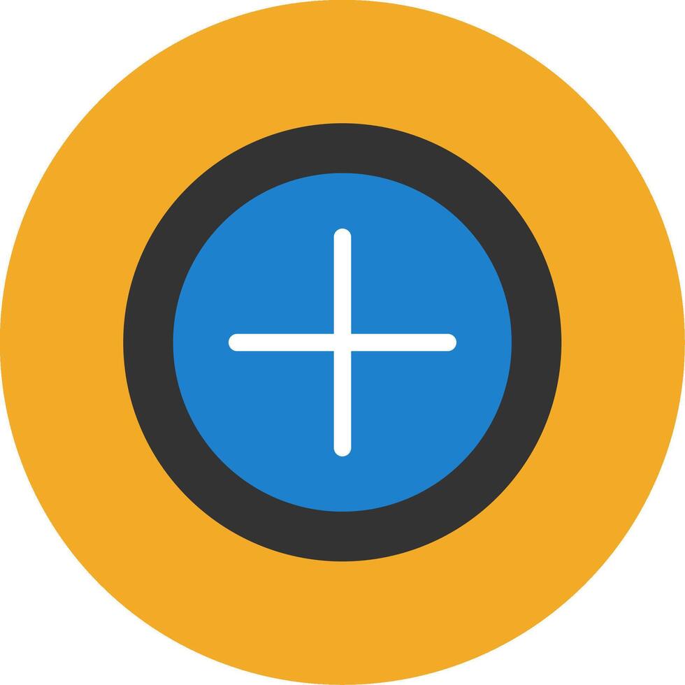 Add Flat Multi Circle Icon vector