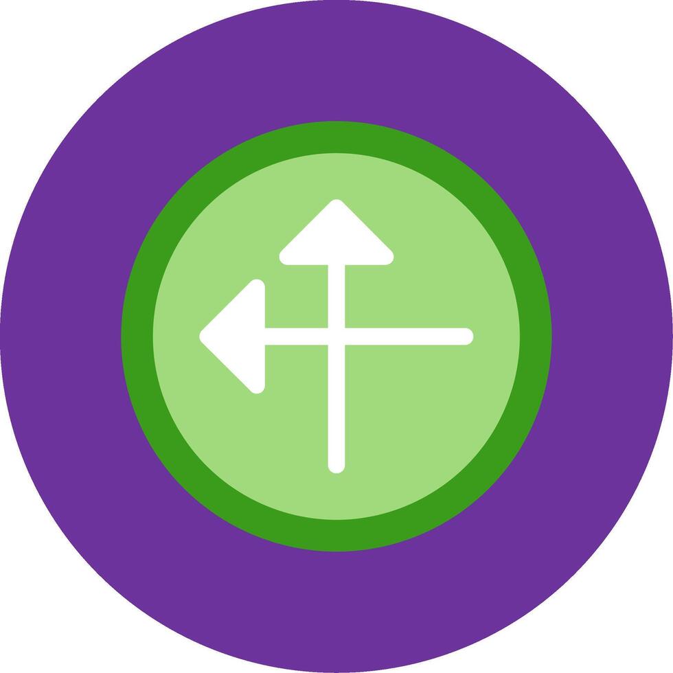 Intersect Flat Multi Circle Icon vector