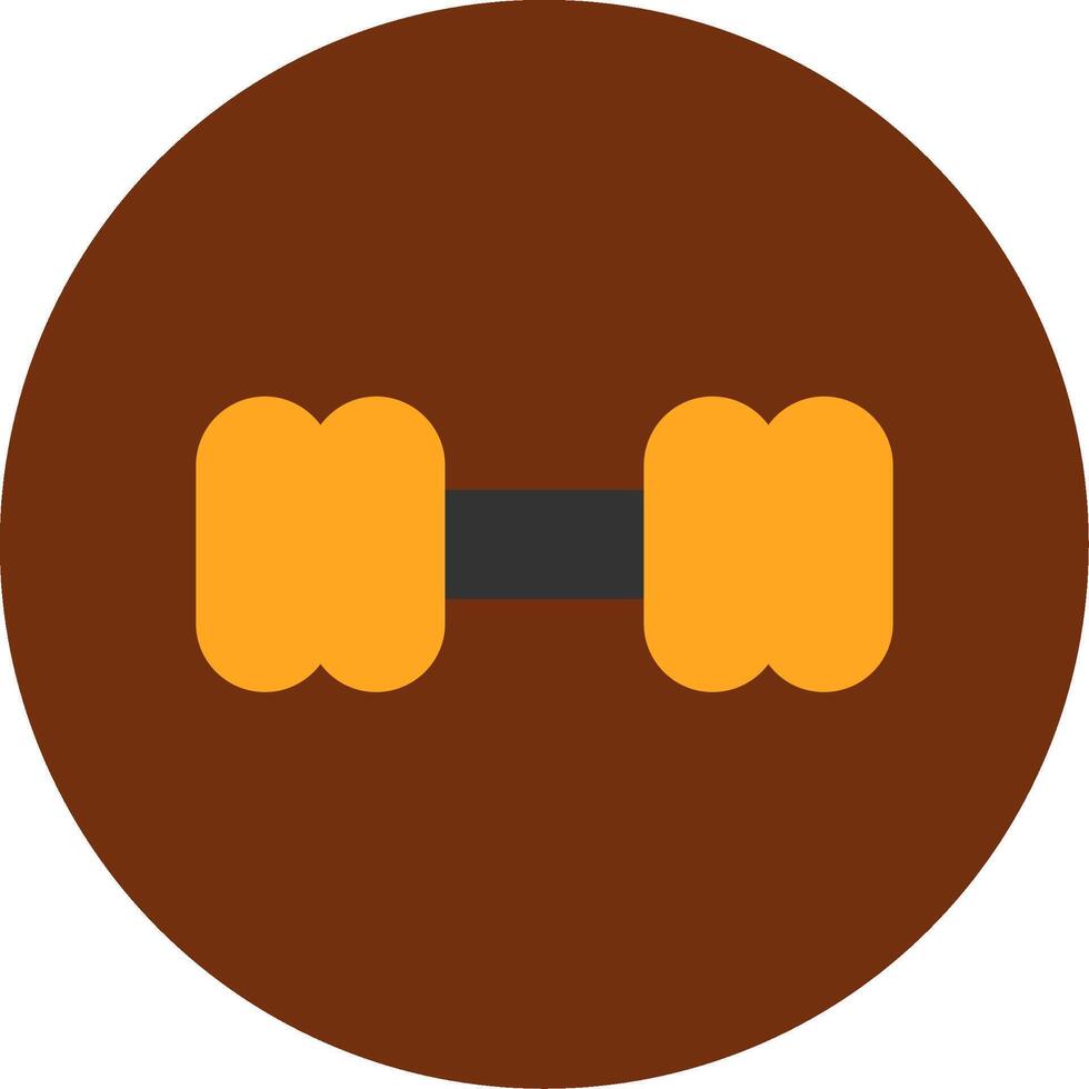 Dumbbell Flat Multi Circle Icon vector