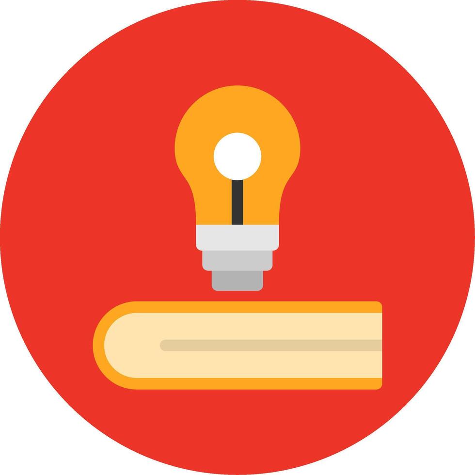 Knowledge Flat Multi Circle Icon vector