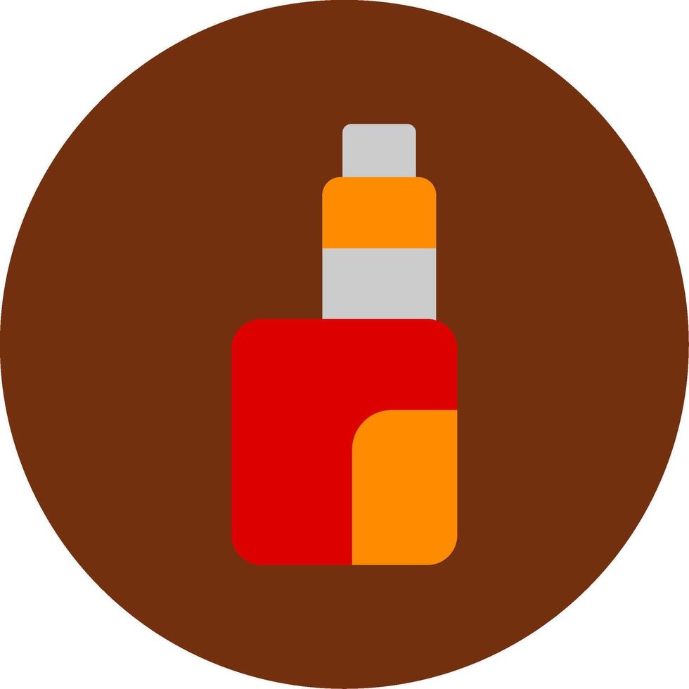 Vape Flat Multi Circle Icon vector