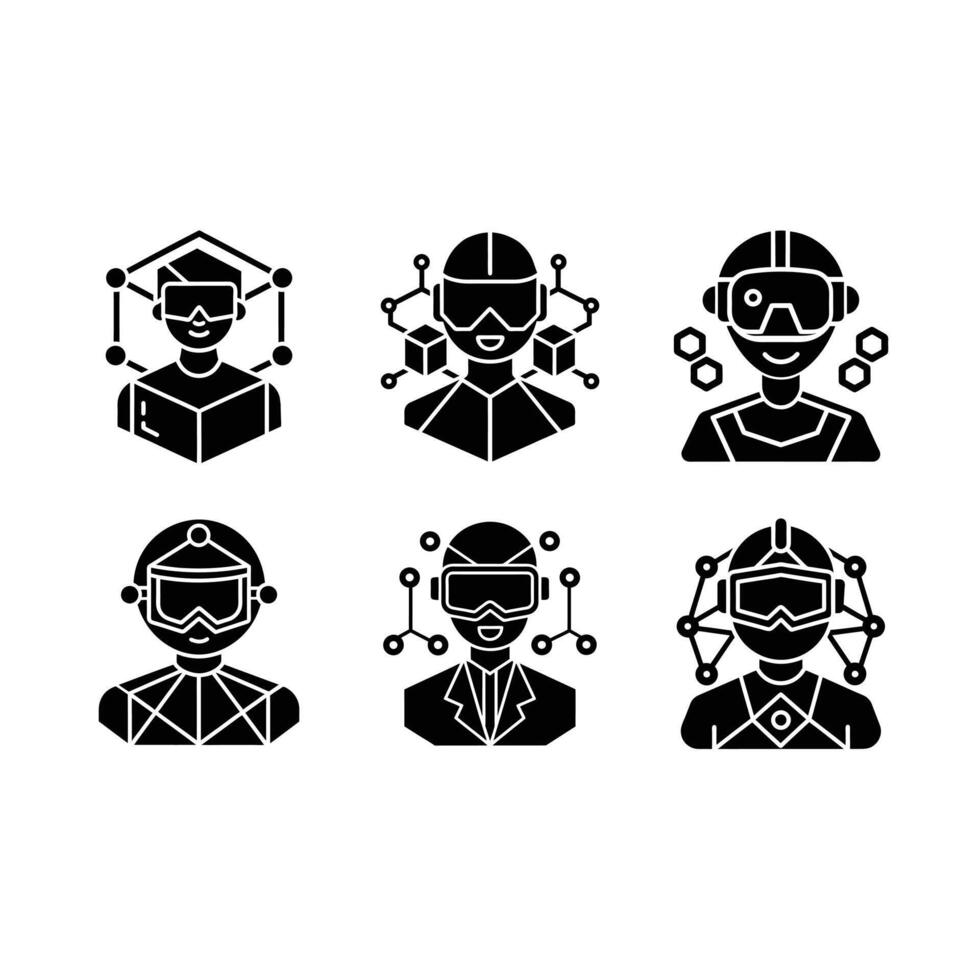 Explore stunning virtual reality art, perfect for modern graphic design projects vector