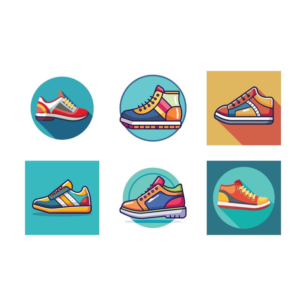 Stylish shoe design created with and line art for creative projects vector