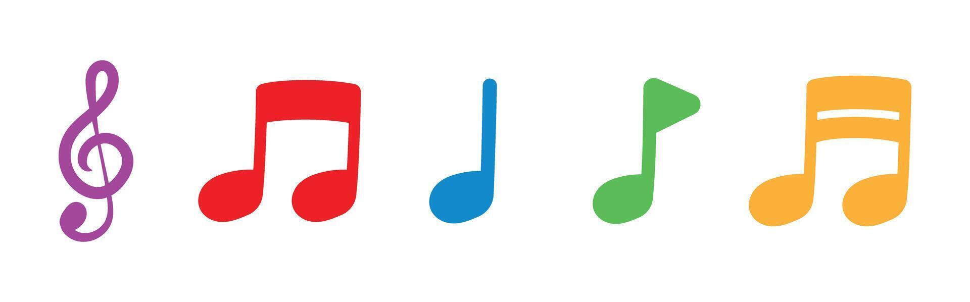 music notes icon bungle jazz melody tone vector