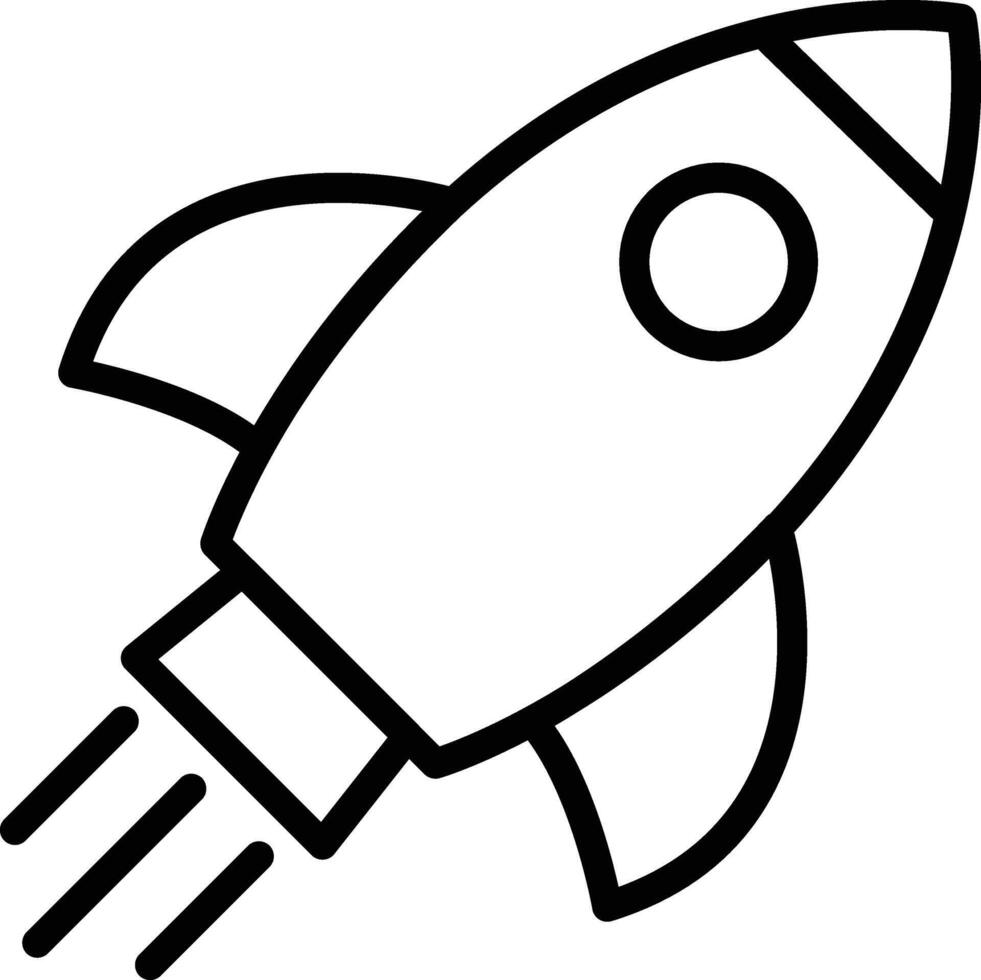 Rocket illustration icon vector