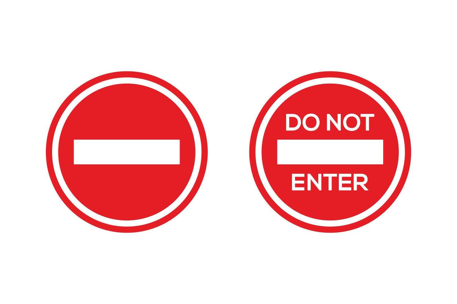 Prohibited sign. Not allowed sign. Warning stop symbol. Stop sign vector