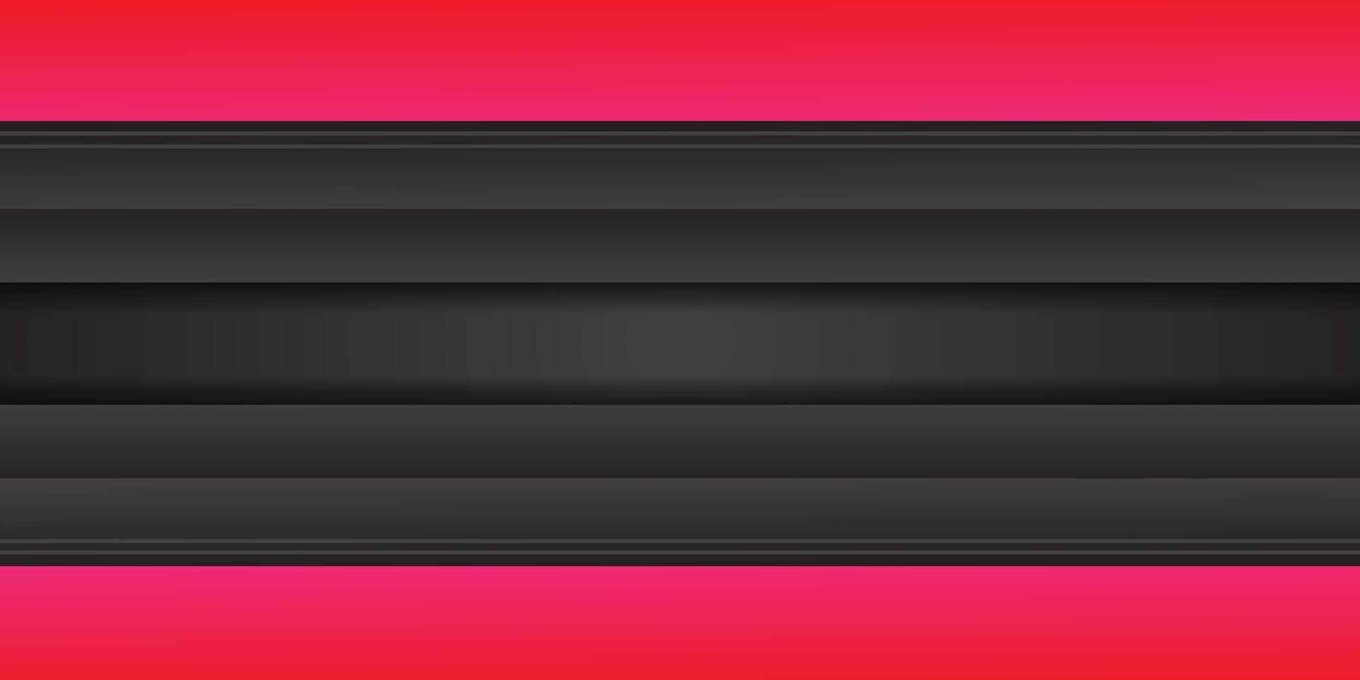 Cool and simple black background abstract illustration colorful pink rectangle suitable for background and wallpaper. vector