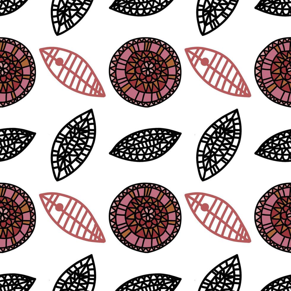 A doodle background. Creative artistic circles in a minimalist style, fashionable design with basic shapes. Modern abstract dots. vector